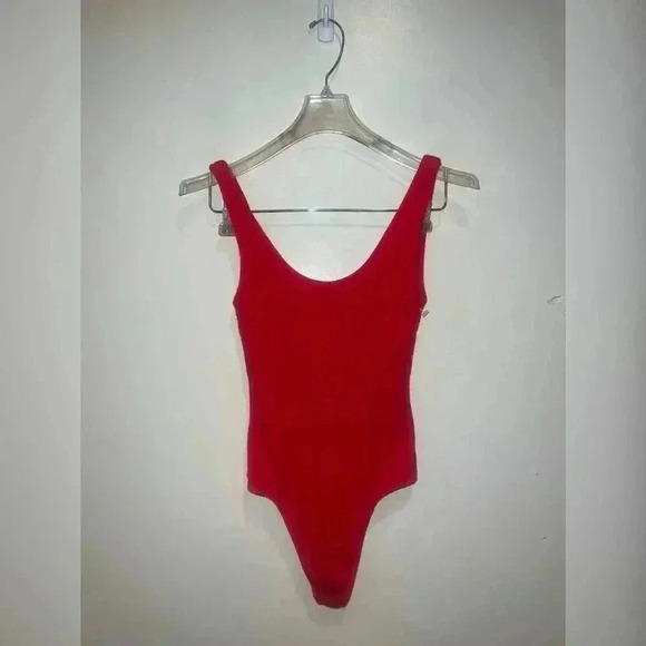 Aritzia Babaton Red Bodysuit - Picture 1 of 6